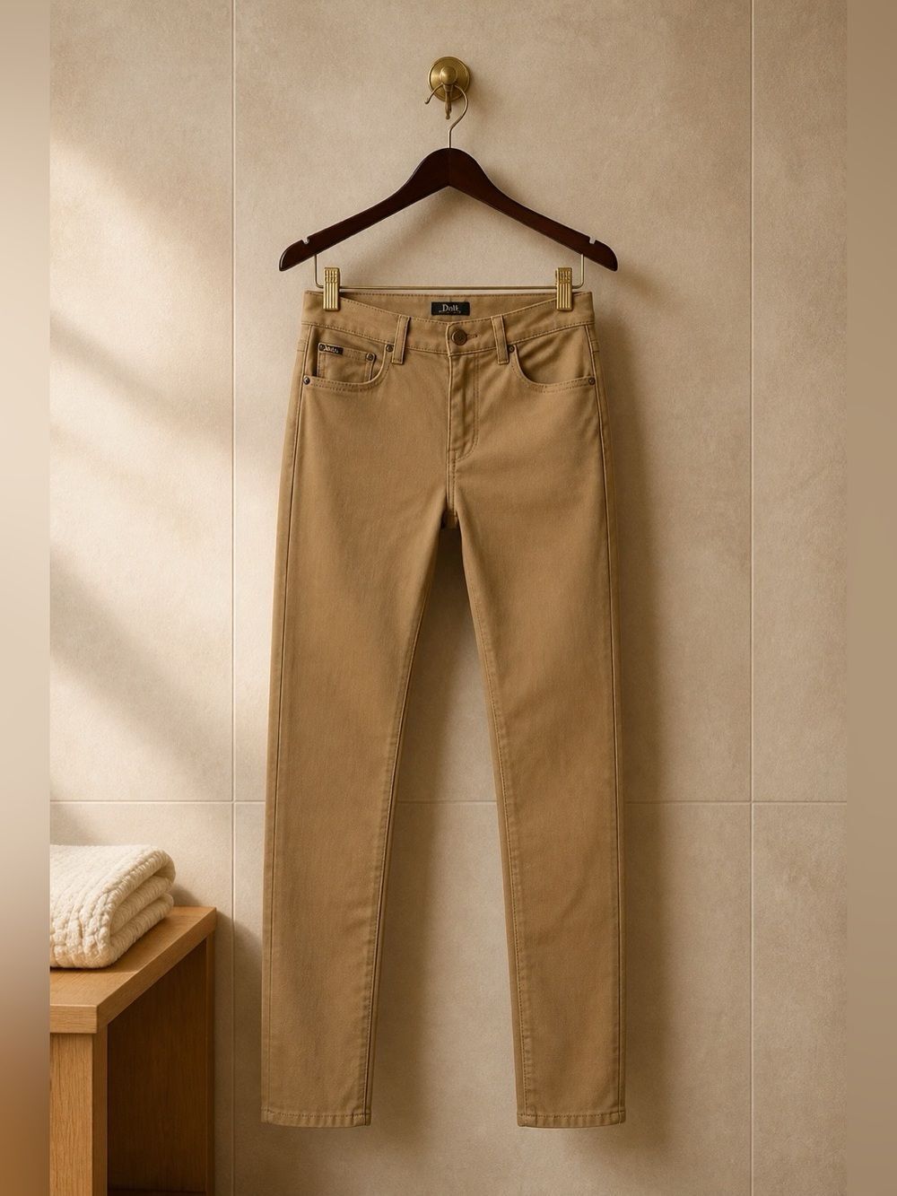 Classic Polo Ralph Lauren The Tompkins Skinny Jeans in Camel